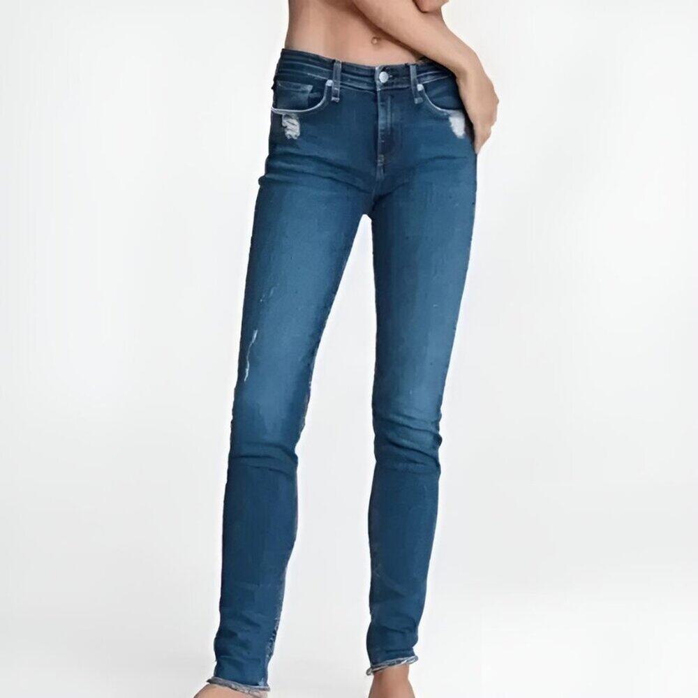 Rag & Bone Cate Mid-Rise Skinny Jeans La Paz Wash Size 27W